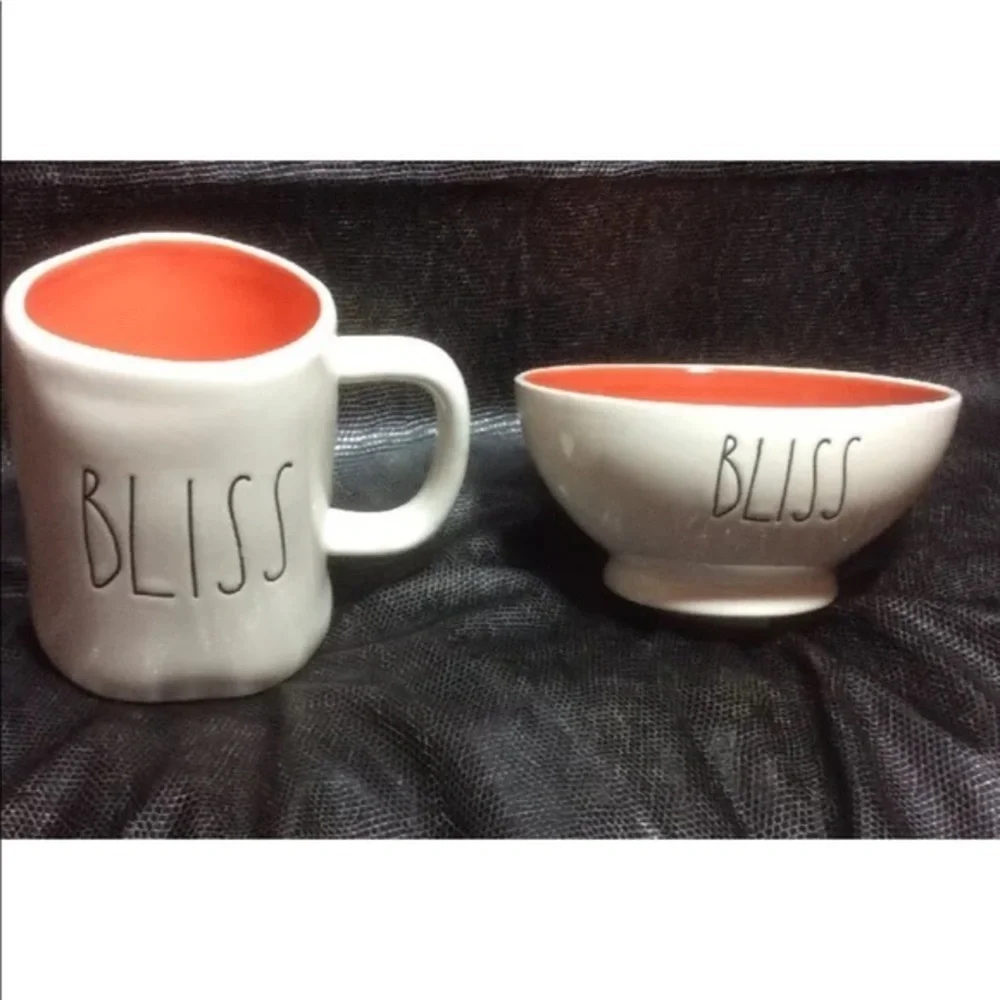 NWOT Rae Dunn BLISS Mug & Bowl SET Coffee Tea Mug